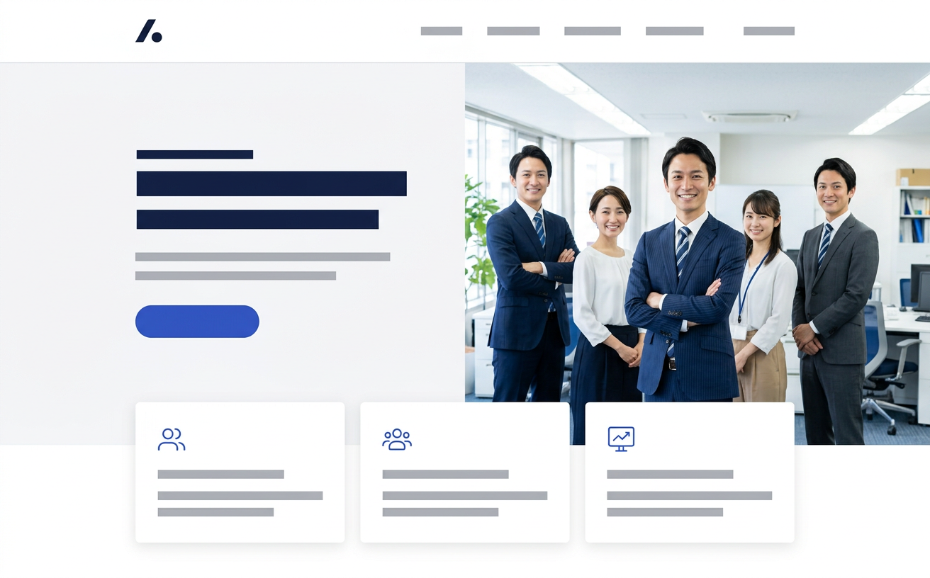 市川AI制作ラボが制作する御社Webサイトのイメージ図